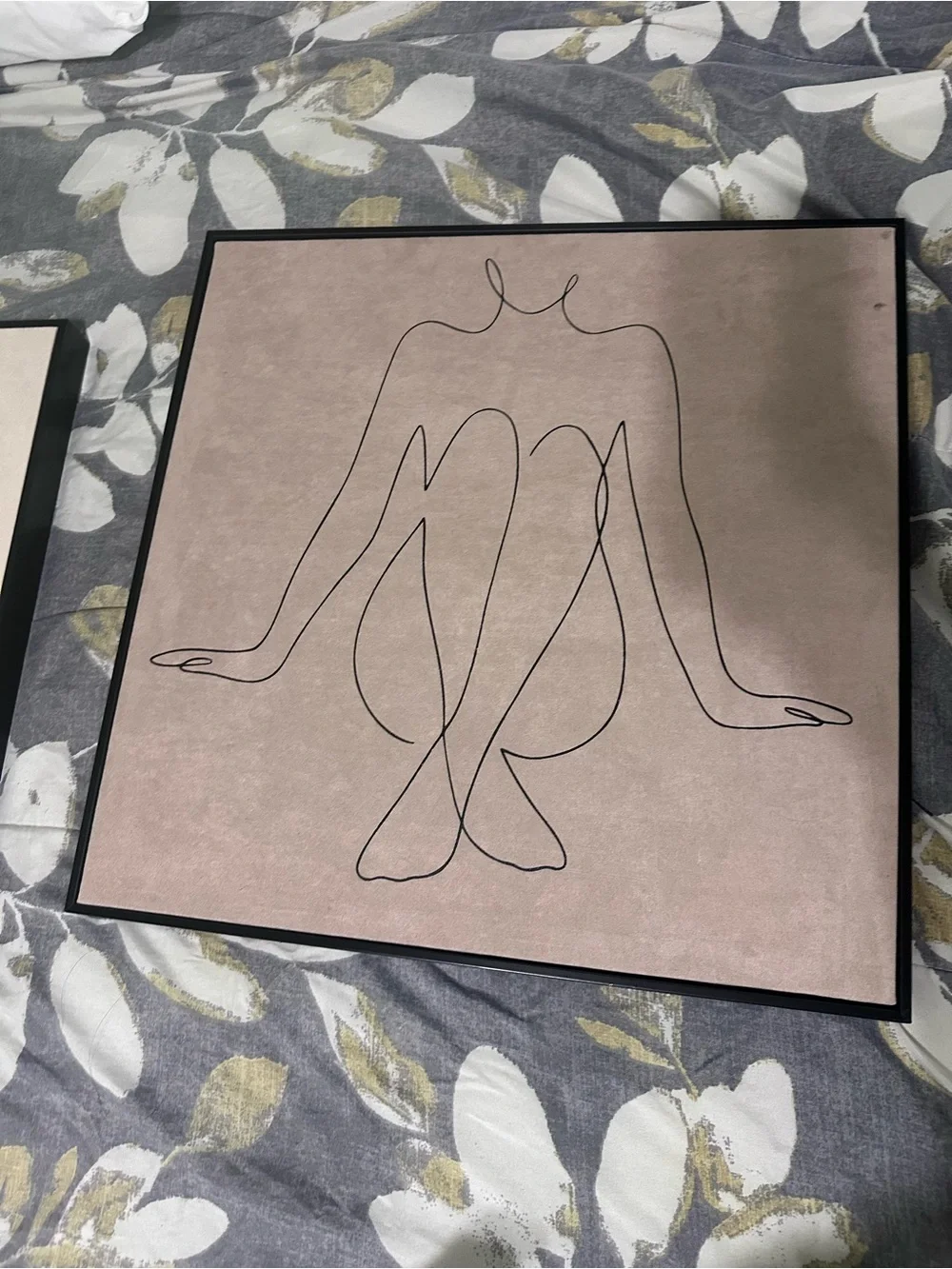 Minimalist Line Art Duo - Neutral & Blush Framed Prints